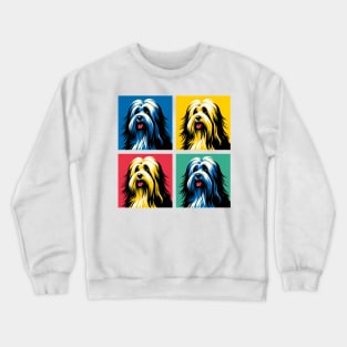 Tibetan Terrier Pop Art - Dog Lovers Crewneck Sweatshirt